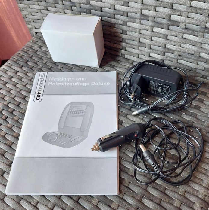 Podgrzewana nakładka na fotel z dodatkową funkcją masażu