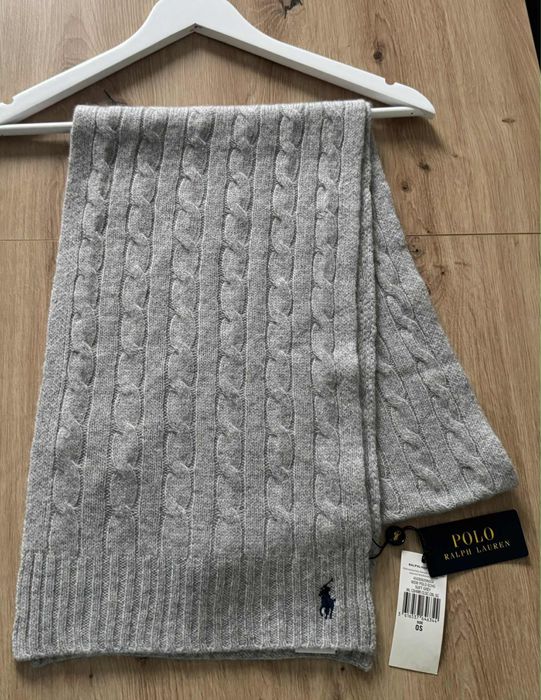 Szalik wełniano kaszmirowy Ralph Lauren