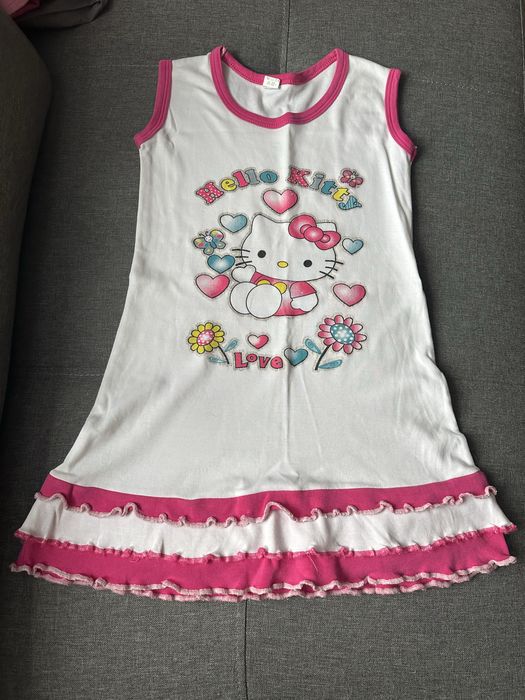 Koszulka tunika na ramiączkach bez rękawów hello kitty 140
