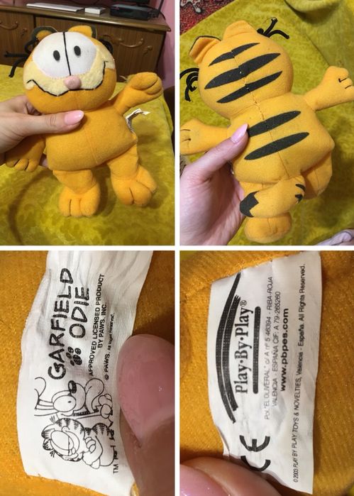 Мягкая игрушка кот Гарфилд винтаж 1981 коллекционный Garfield Vintage