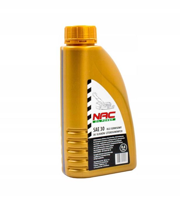 3 PAK Olej Serwisowy Kosiarka x3 Nac Sae30 0,6L olej do kosiarki ogród
