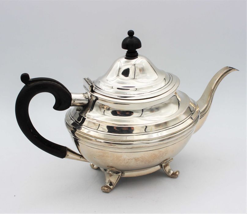 Serviço de Chá e Café Art Déco em Prata Portuguesa