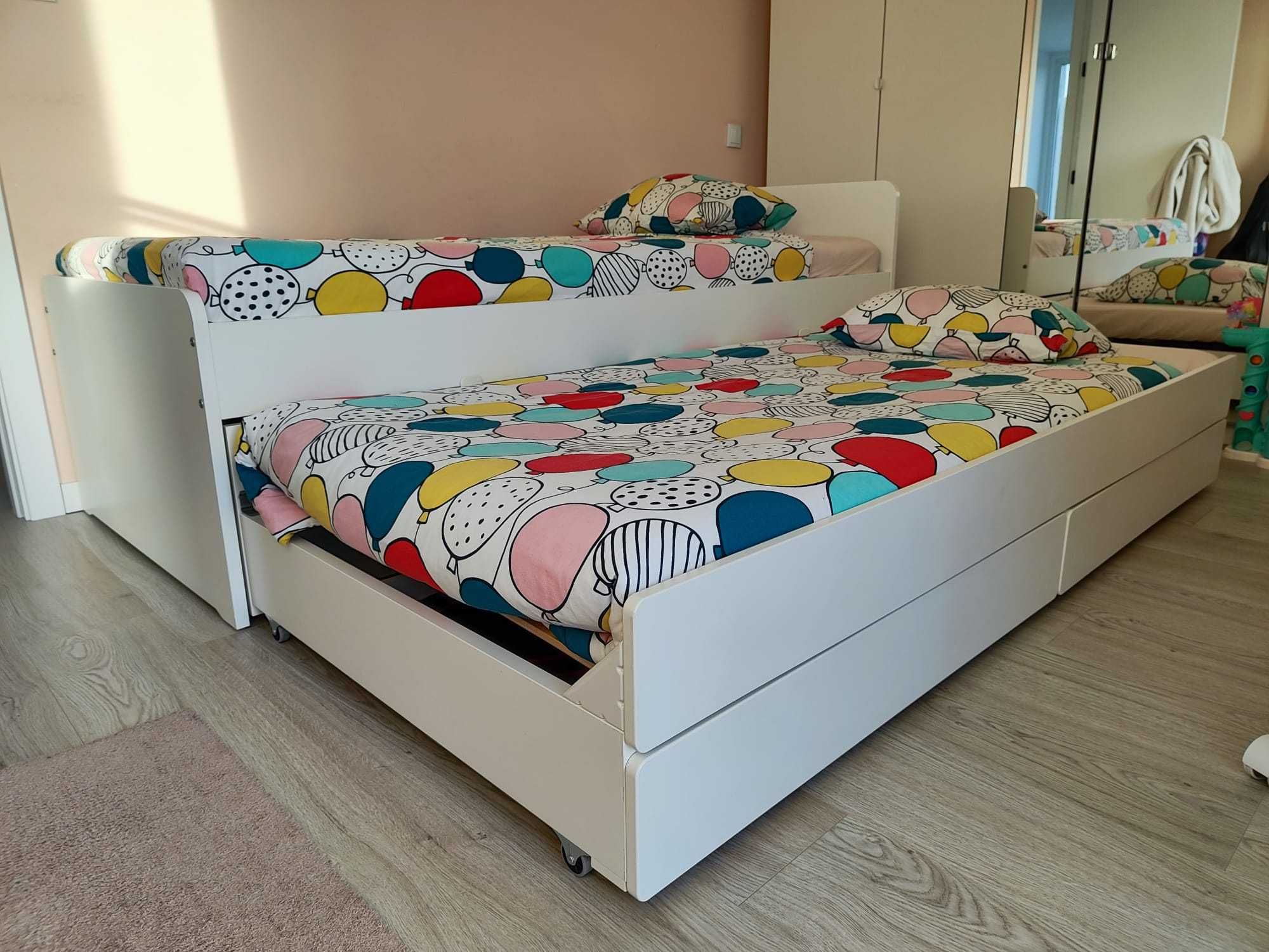 Cama Ikea Slakt com gavetao