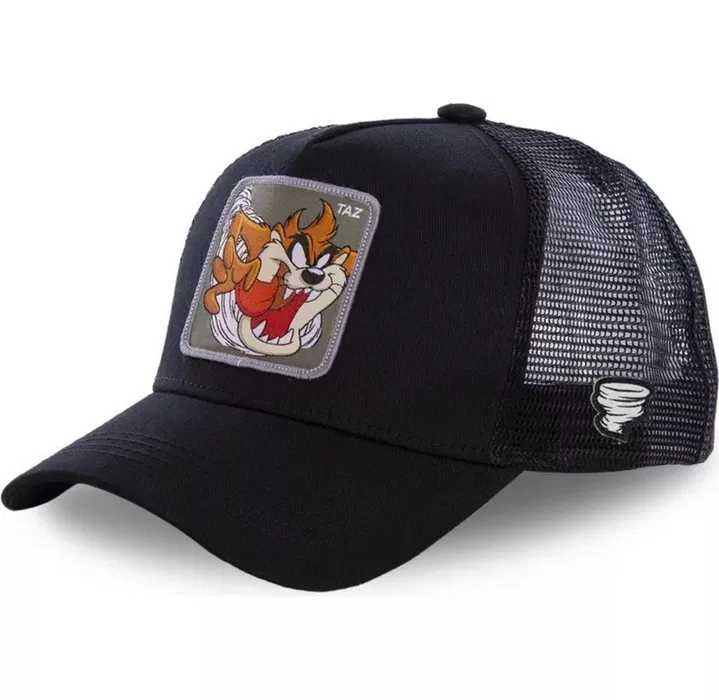 Czapka z daszkiem czarna truckerka Diabeł Tasmański od Looney Tunes