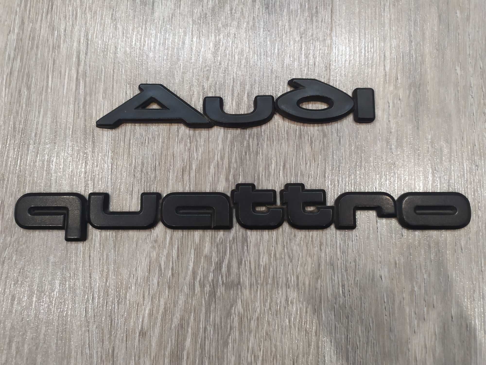Оригінальна емблема, значок Audi + Quattro 1985