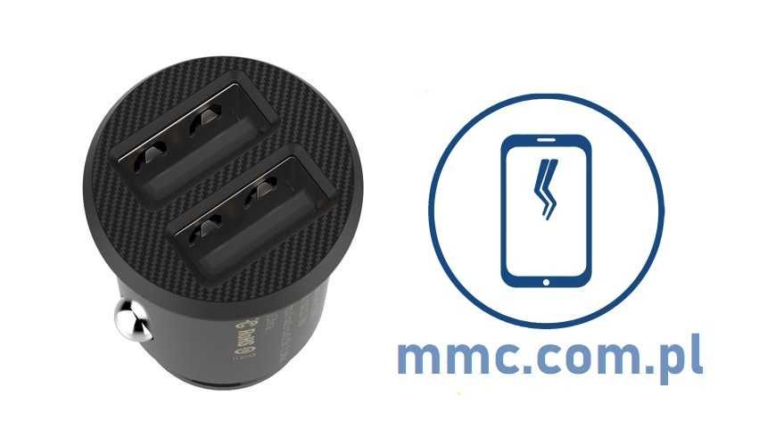 Baseus Circular inteligentna ładowarka samochodowa 2x USB QC3.0