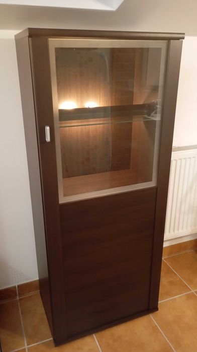 Gablota szklana / Szafka wenge
