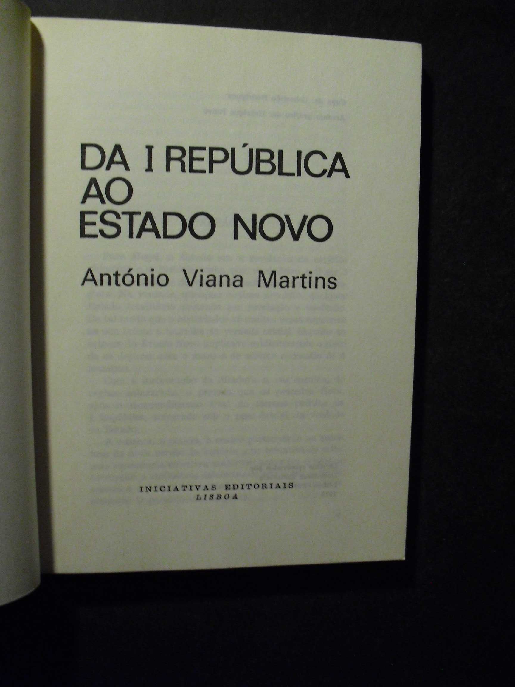 Martins (António Viana);Da I República ao Estado Novo