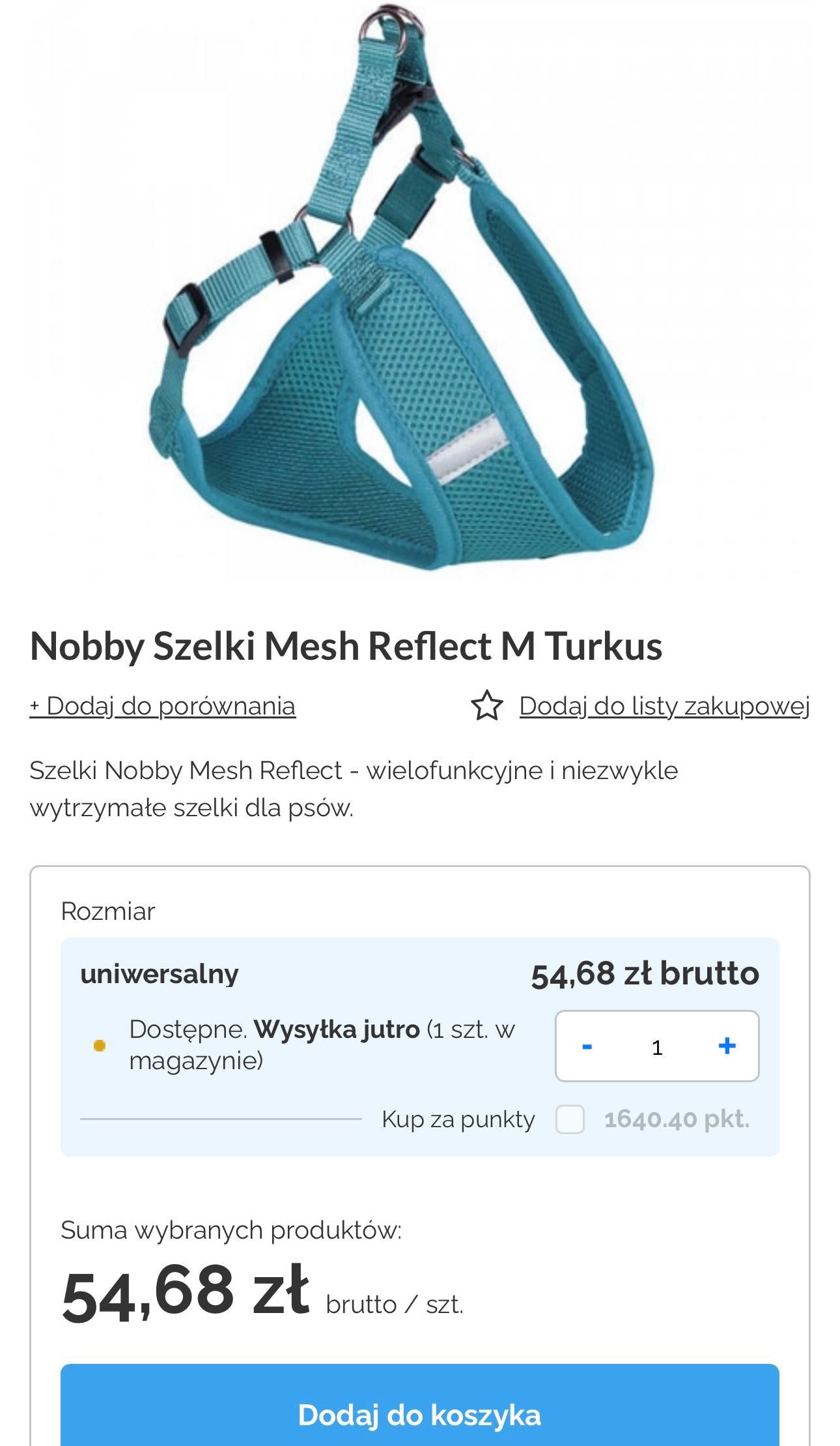 Nowe szelki dla psa