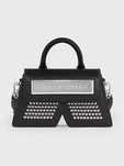 Nowa torebka Karl Lagerfeld crossbag Ikon/k z ćwiekami skóra