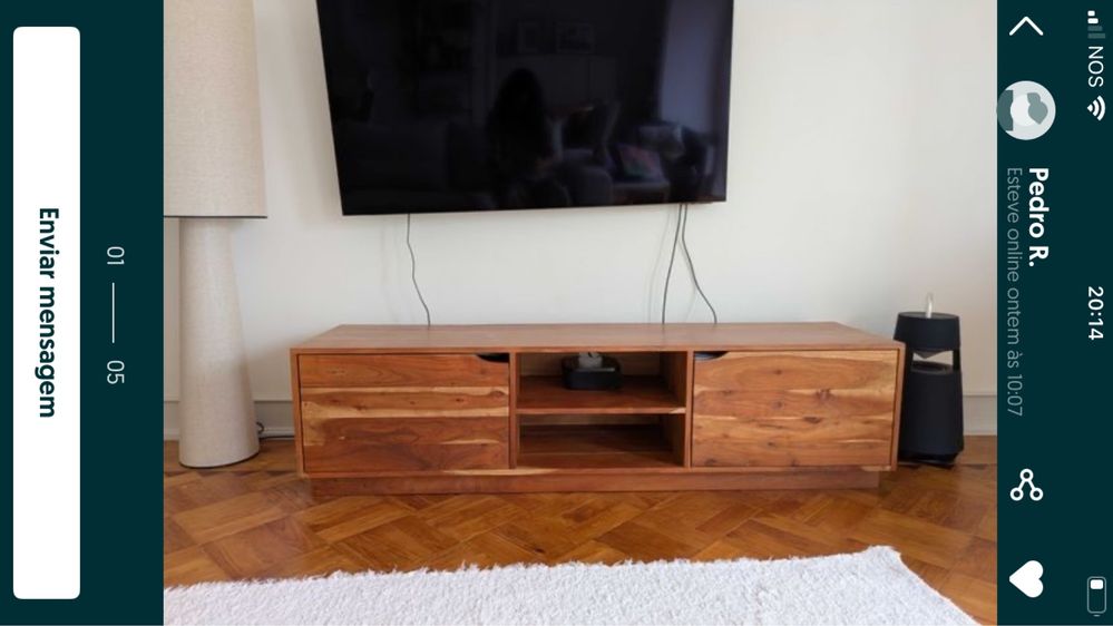 Móvel TV madeira de acácia Tasmani da marca SKLUM