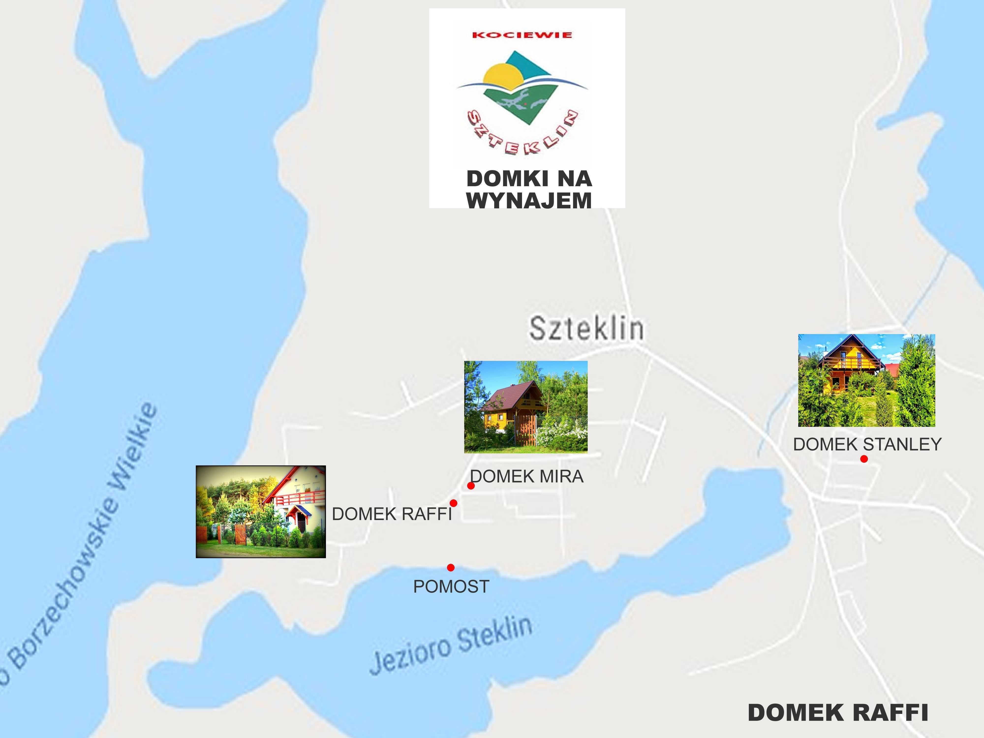 WYNAJEM Domki letniskowe na Kociewiu nad jeziorem. Pomost
