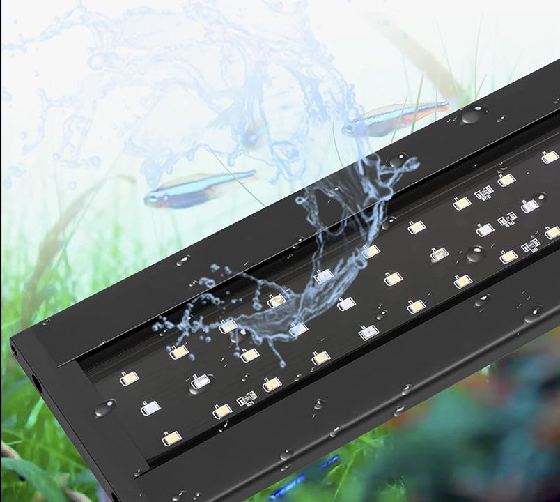 Lampa LED do akwarium 70–90 cm oświetlenie akwarystyczne z pilotem