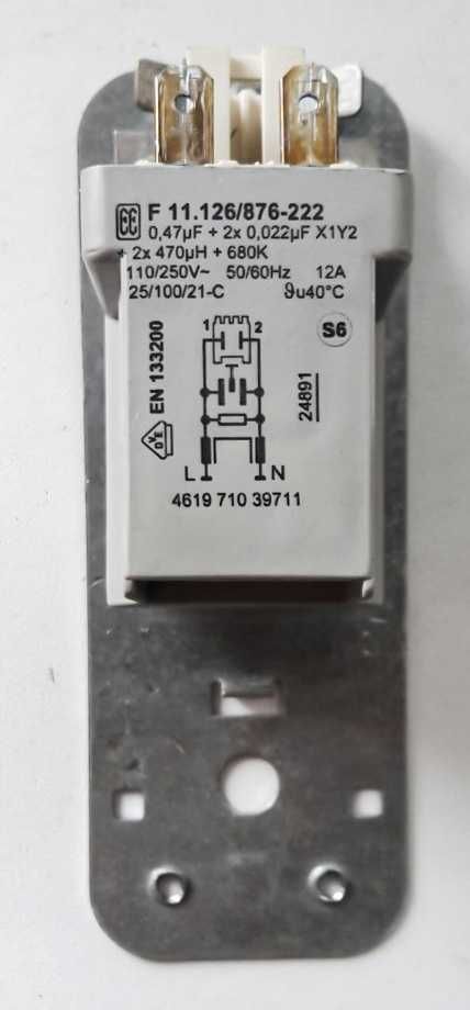 Фильтр сетевой F11.126/876-222 для стиральной машини Whirpool AWT 2290