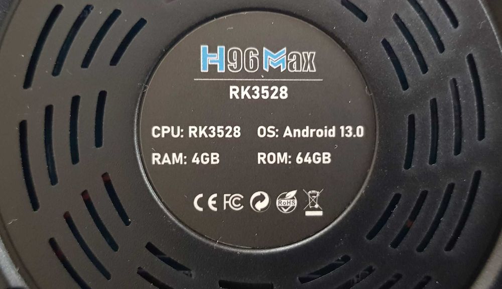 Android TV Box H96MAX RK3528 4GB RAM 64GB ROM