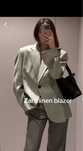 Лляний блейзер Zara XS S M L фісташковий морсько зелений колір