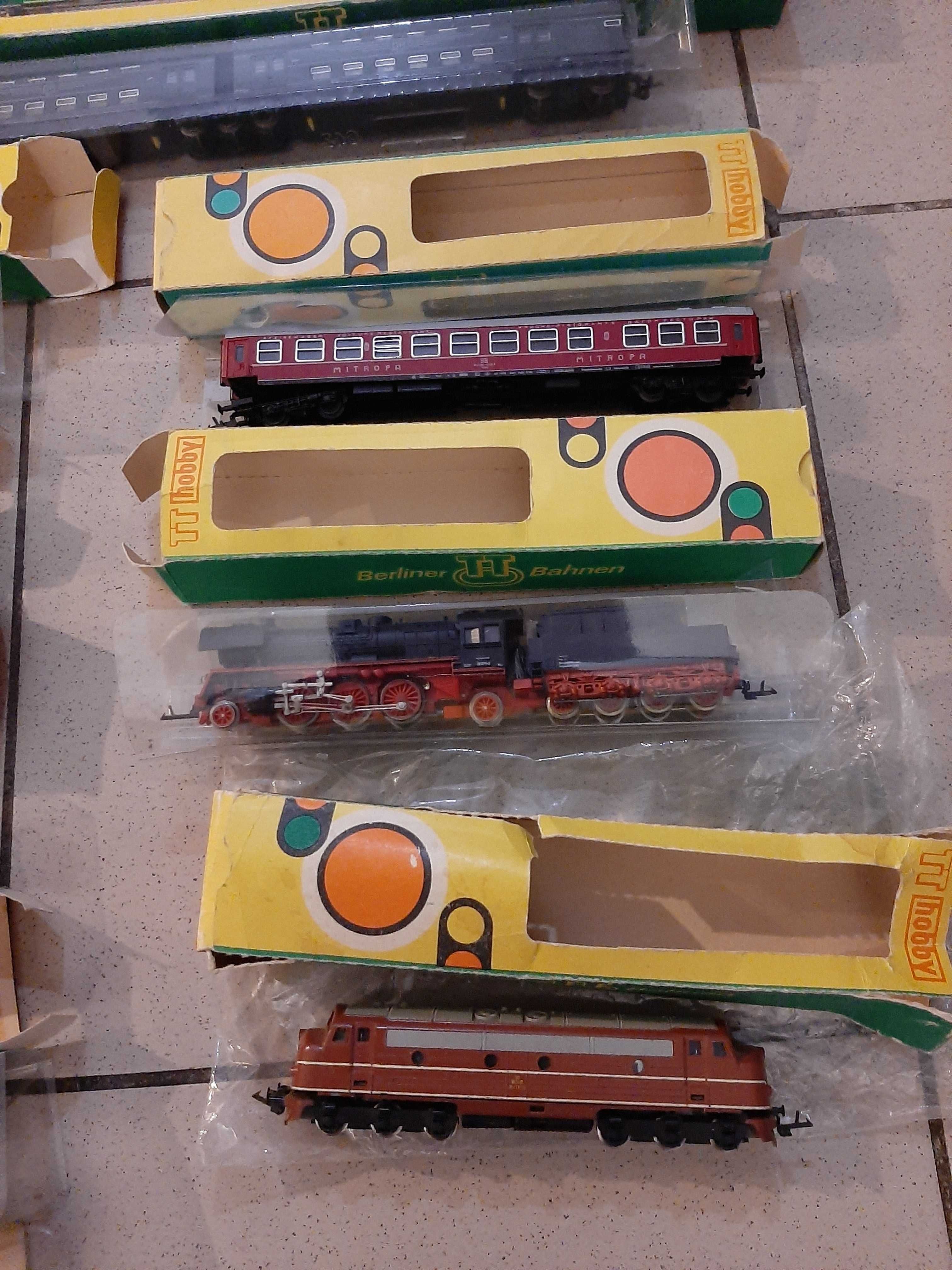 Zestaw wagonów szyn TT HOBBY BERLINER TT BAHNEN  i akcesoria  wysyłka