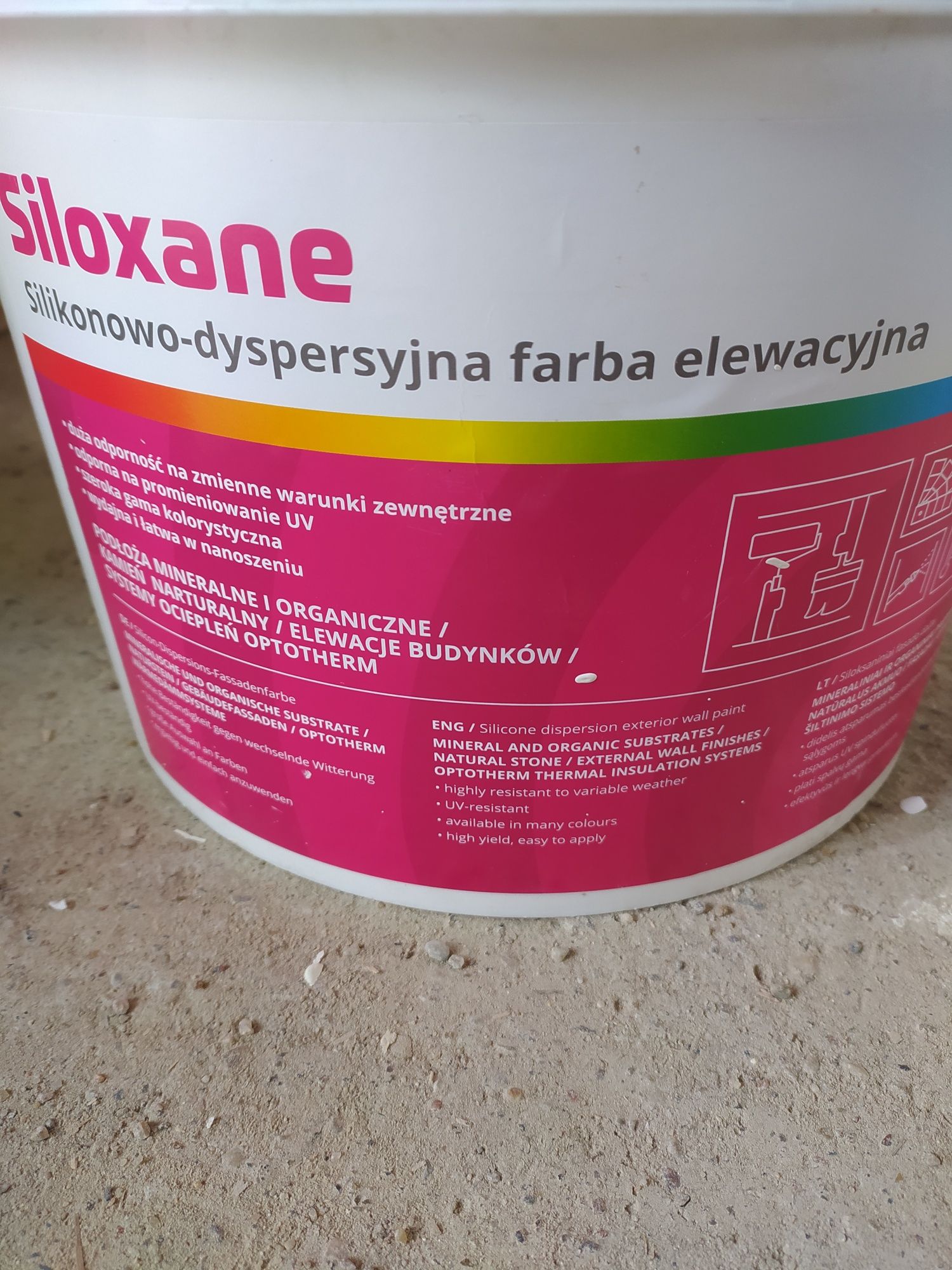 Farba elewacyjna silikonowa