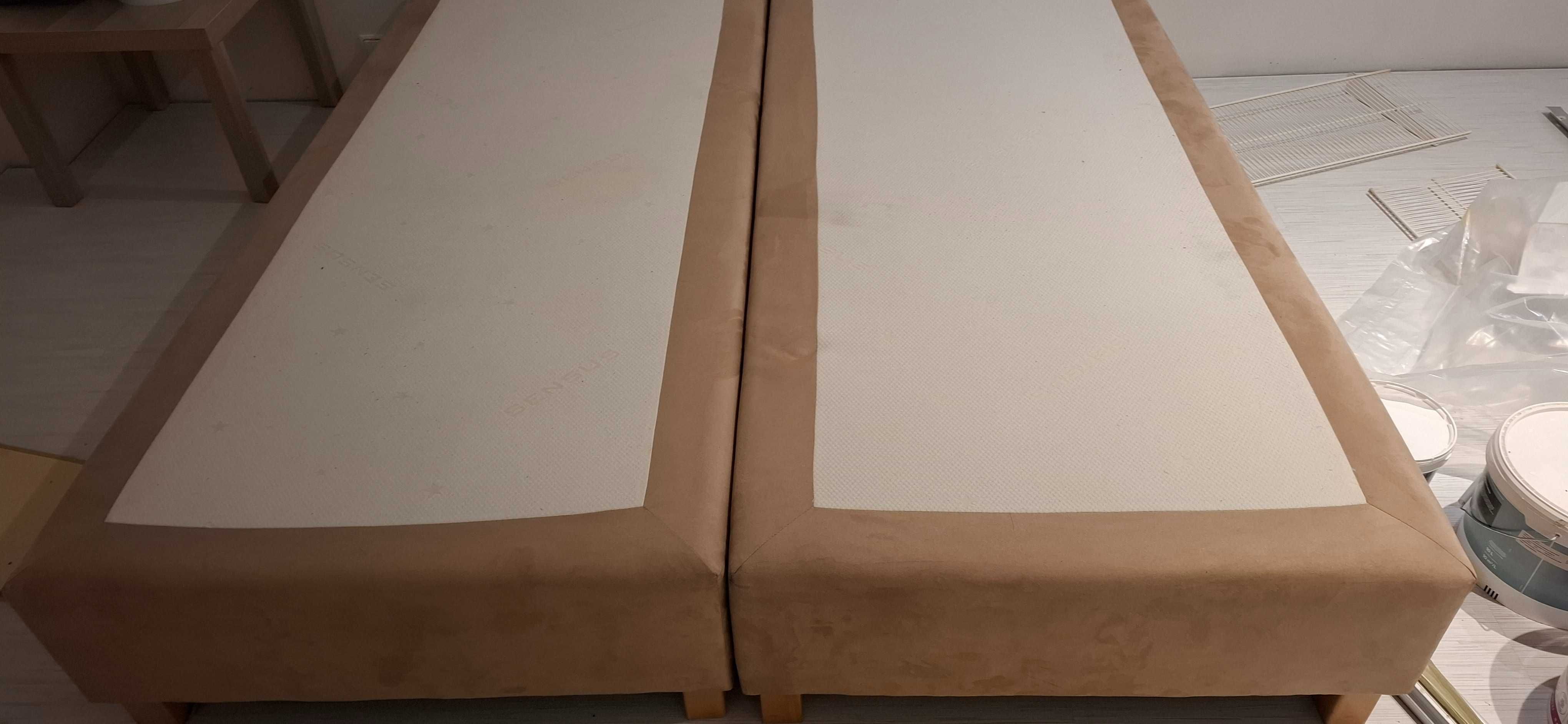 Łóżka tapicerowane Sensus 2 szt, 90x200 cm (180x200)