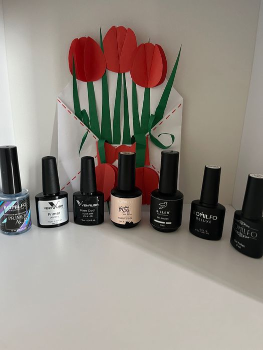 Primer, base, top Komilfo, Siller