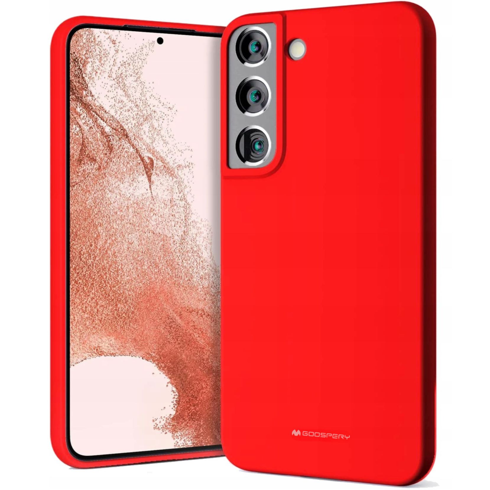 Etui do Galaxy S22+ Plus Mercury Silicone czerwone