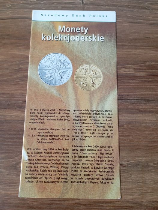 Folder emisyjny 2000 rok Wielki Jubileusz
