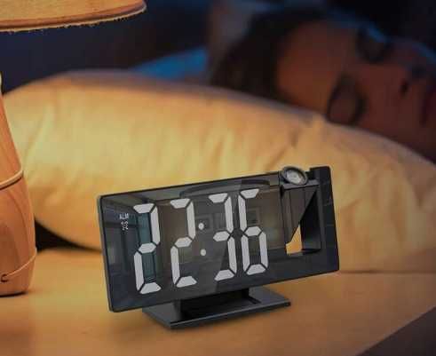 ZEGAR CYFROWY ELEKTRONICZNY LED z projektorem *nowy* zegar z budzikiem
