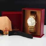 OMEGA zegarek męski LITE ZŁOTO 14K / 585 vintage cal.1030 KOMPLET 1978