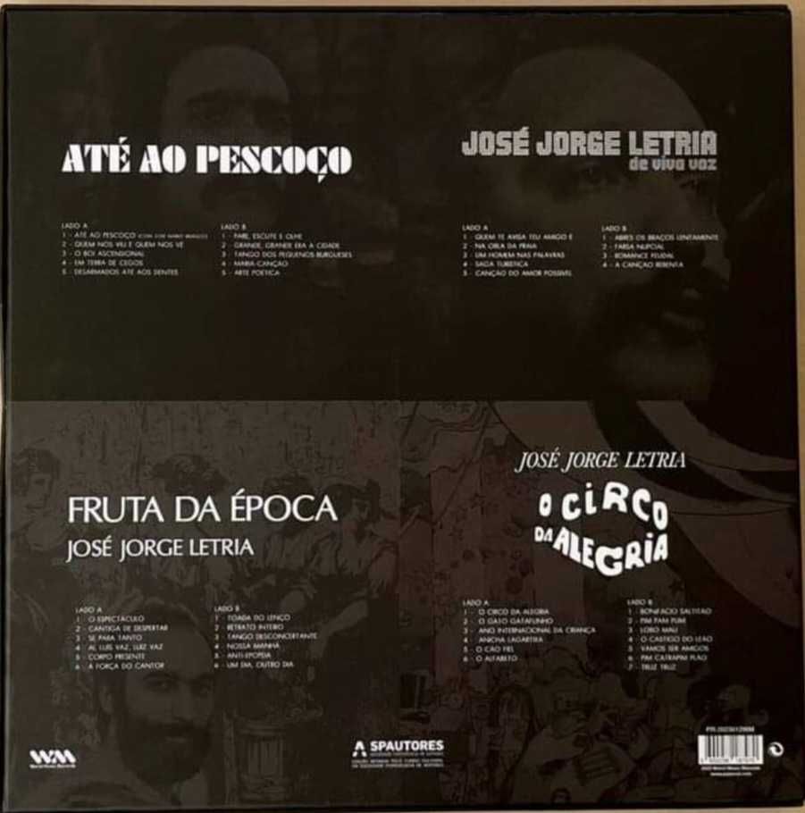 José Jorge Letria Edição especial e limitada caixa 4 LPs vinil NOVO