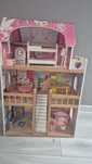 Duży drewniany domek dla lalek Barbie