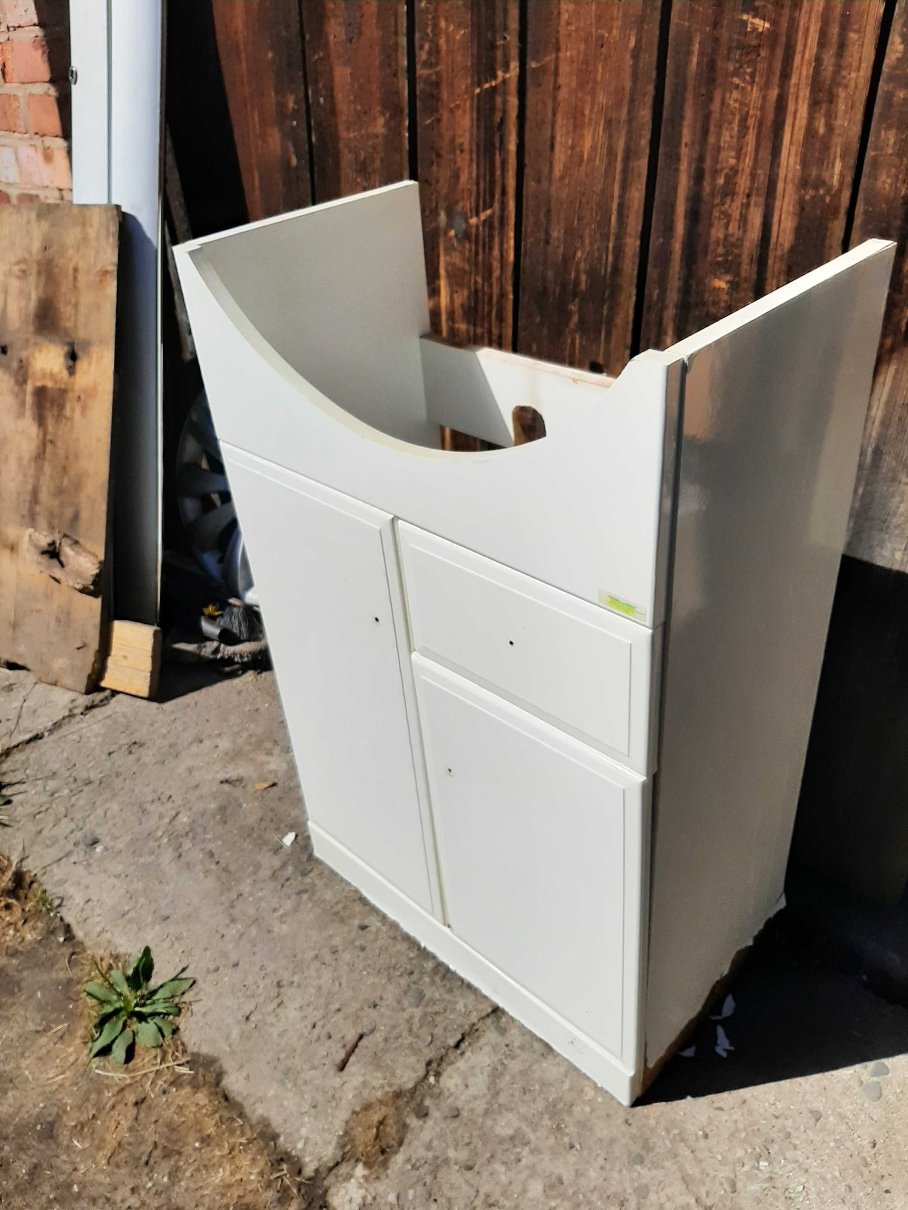 Szafka łazienkowa umywalkowa po umywalkę biała 50 cm
