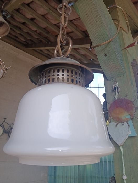 Lampa wisząca mosiezna
