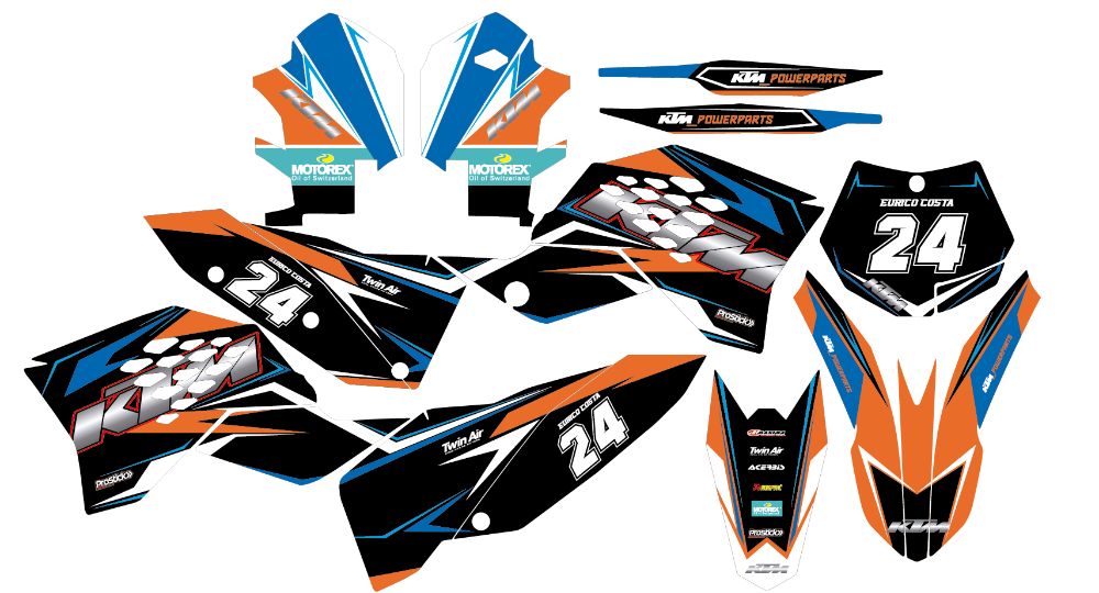 Kit autocolantes Ktm Sx EXC 2008 11