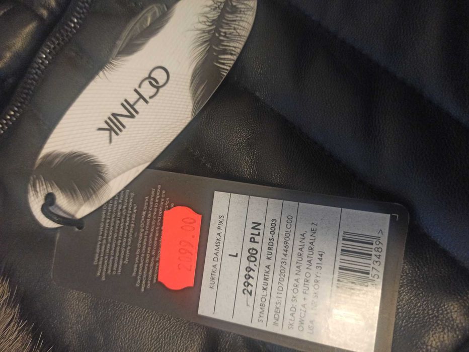 Nowa kurtka skórzana damska Ochnik