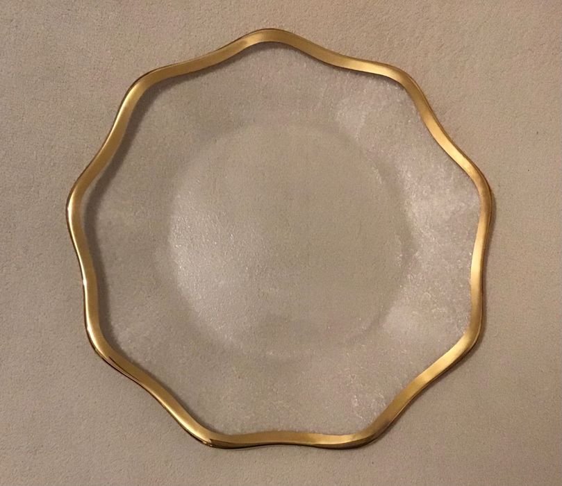 Prato de vidro  italiano  marca ivv