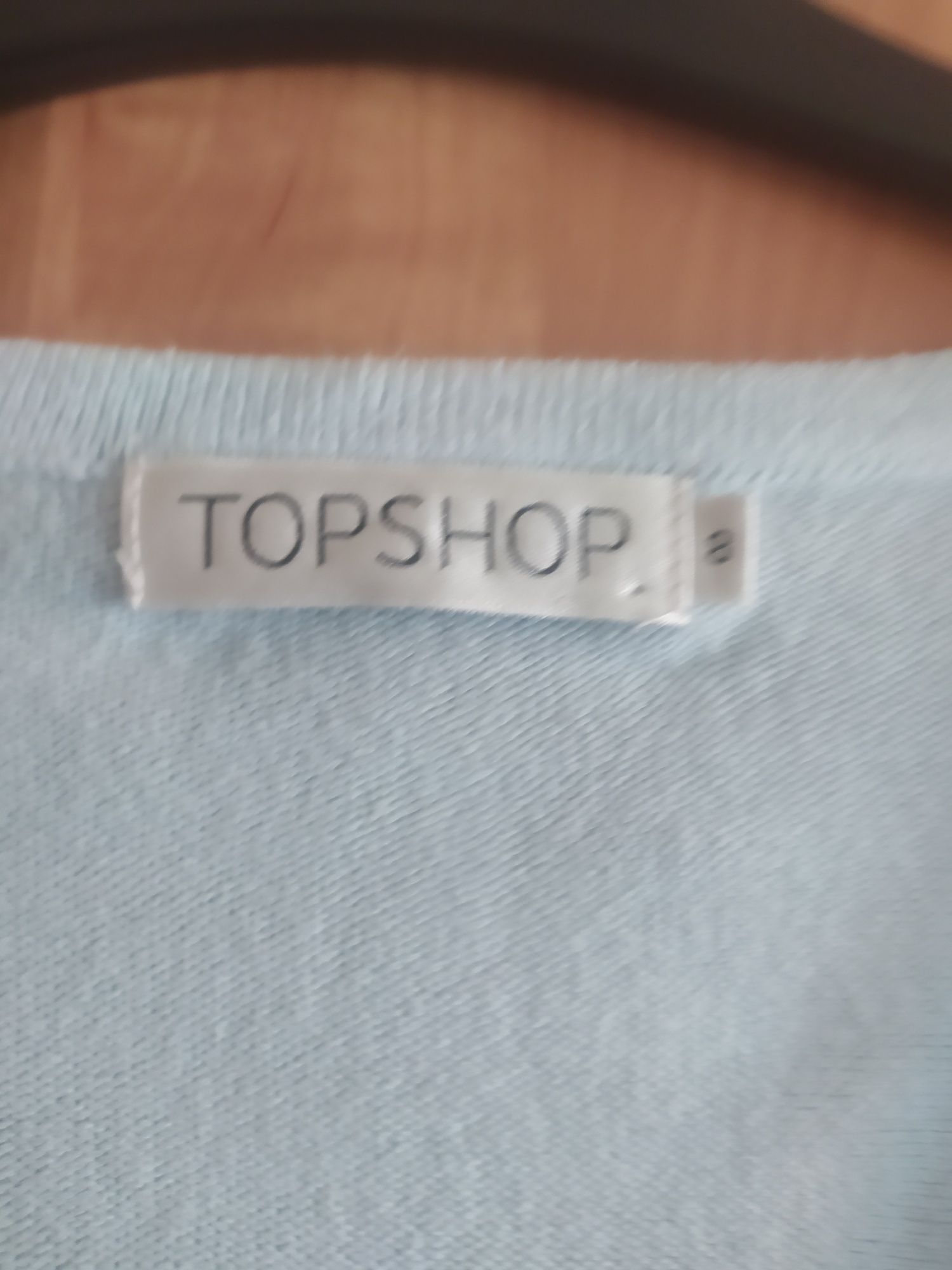 Sweter z dzianiny z dekoltem w V rozmiar 36 S Topshop