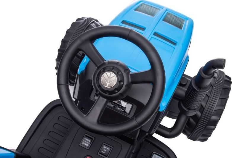 Super Traktor New Holland dla dziecka Pilot Mocna instalacja 12v Hit