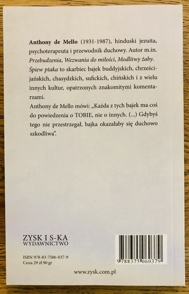 ŚPIEW PTAKA Anthony de Mello