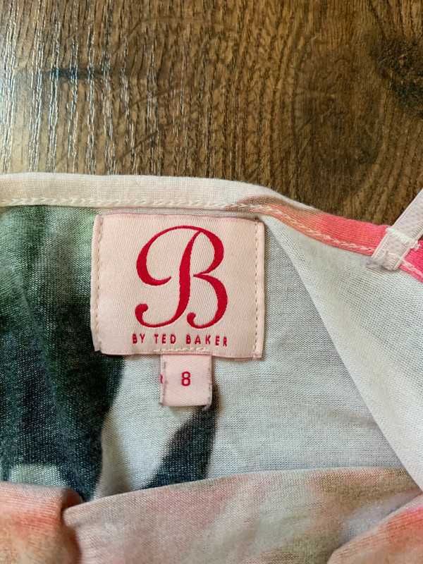 Ted Baker bieliźniany top koszulka nocna w kwiaty letnia z wiskozy S M