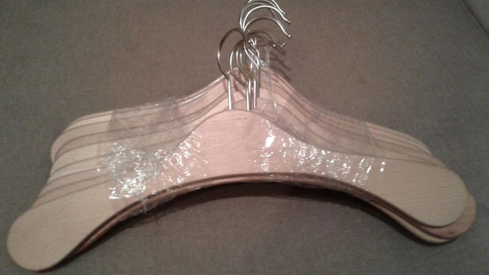 Wieszaki drewnianev 10 sztuk