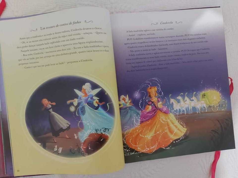 Livro Um Tesouro de Contos de Fadas NOVO criança