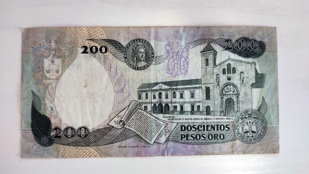 Banknot 200 Pesos - Kolumbia - 1991