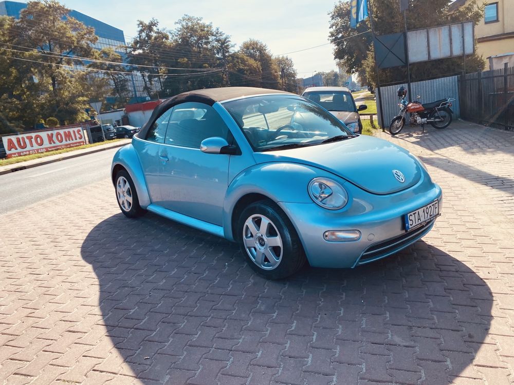 sprzedam vw new bettle  kabriolet  2003 1,6 mpi przeb 170tys