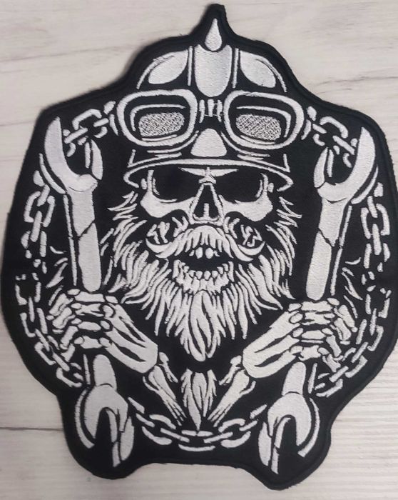 Naszywka motocyklowa Czaszka