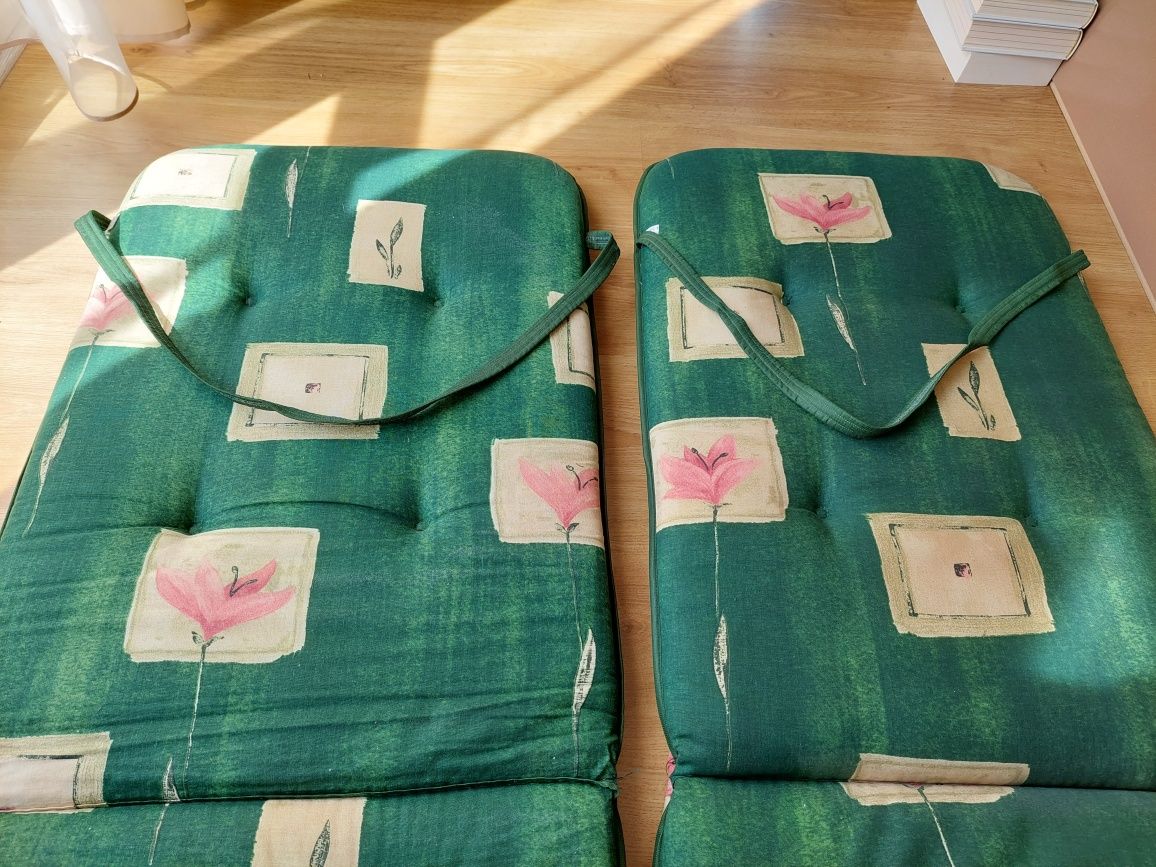 2 poduszki na fotele ogrodowe 50x115