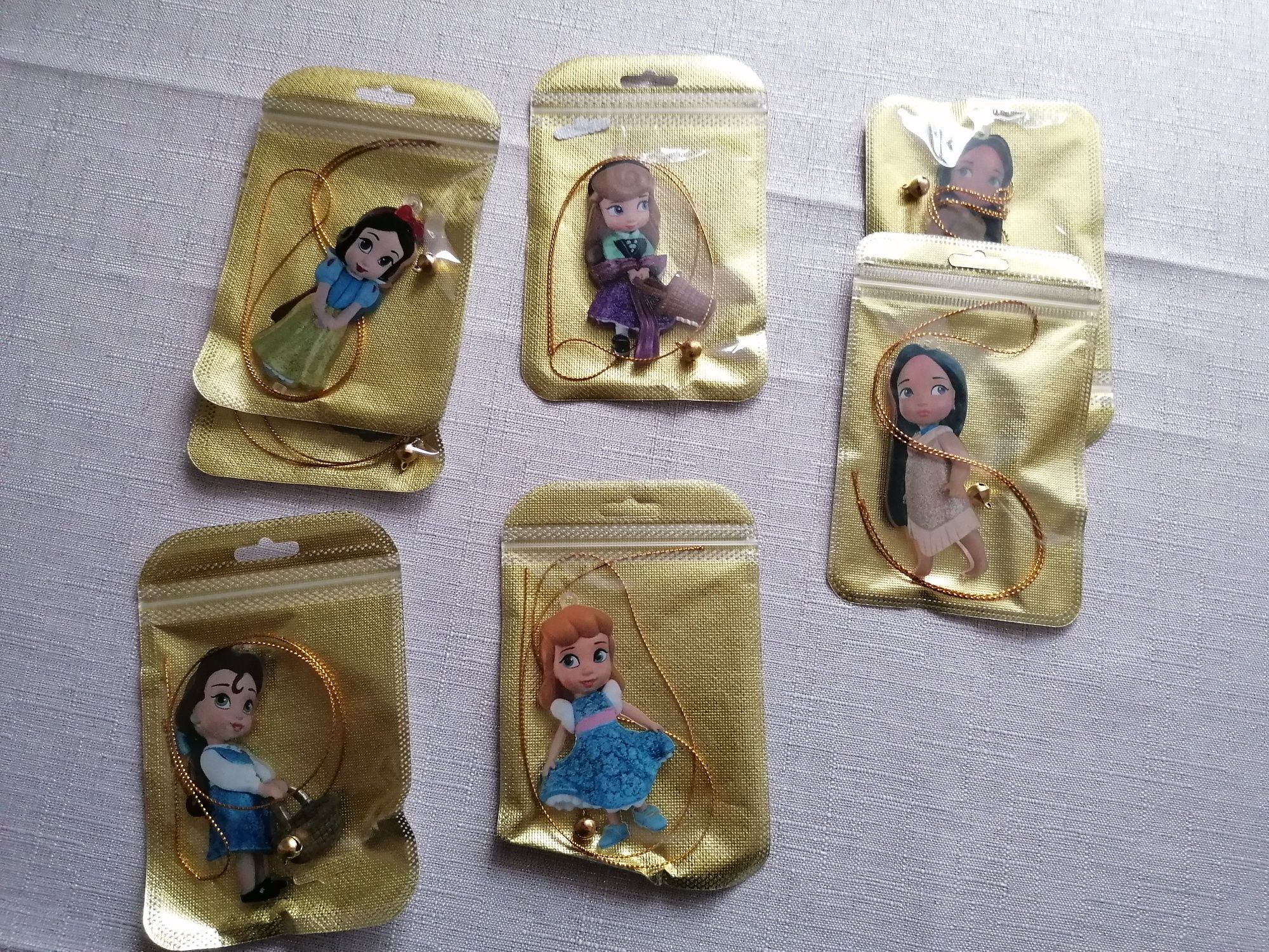 Disney - księżniczki breloki przewieszki 7 sztuk
