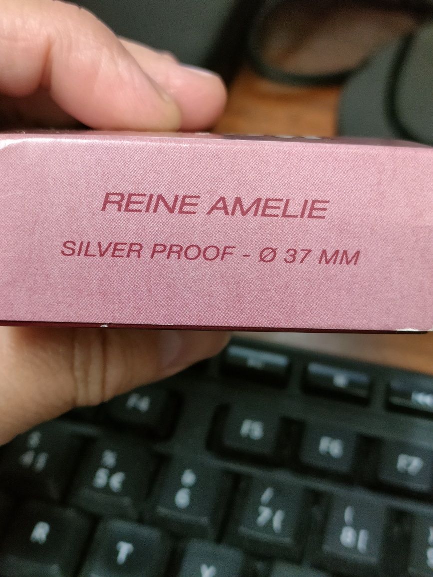 França moeda 1/2 euro - REINE AMÉLIE 2006 / Prata PROOF