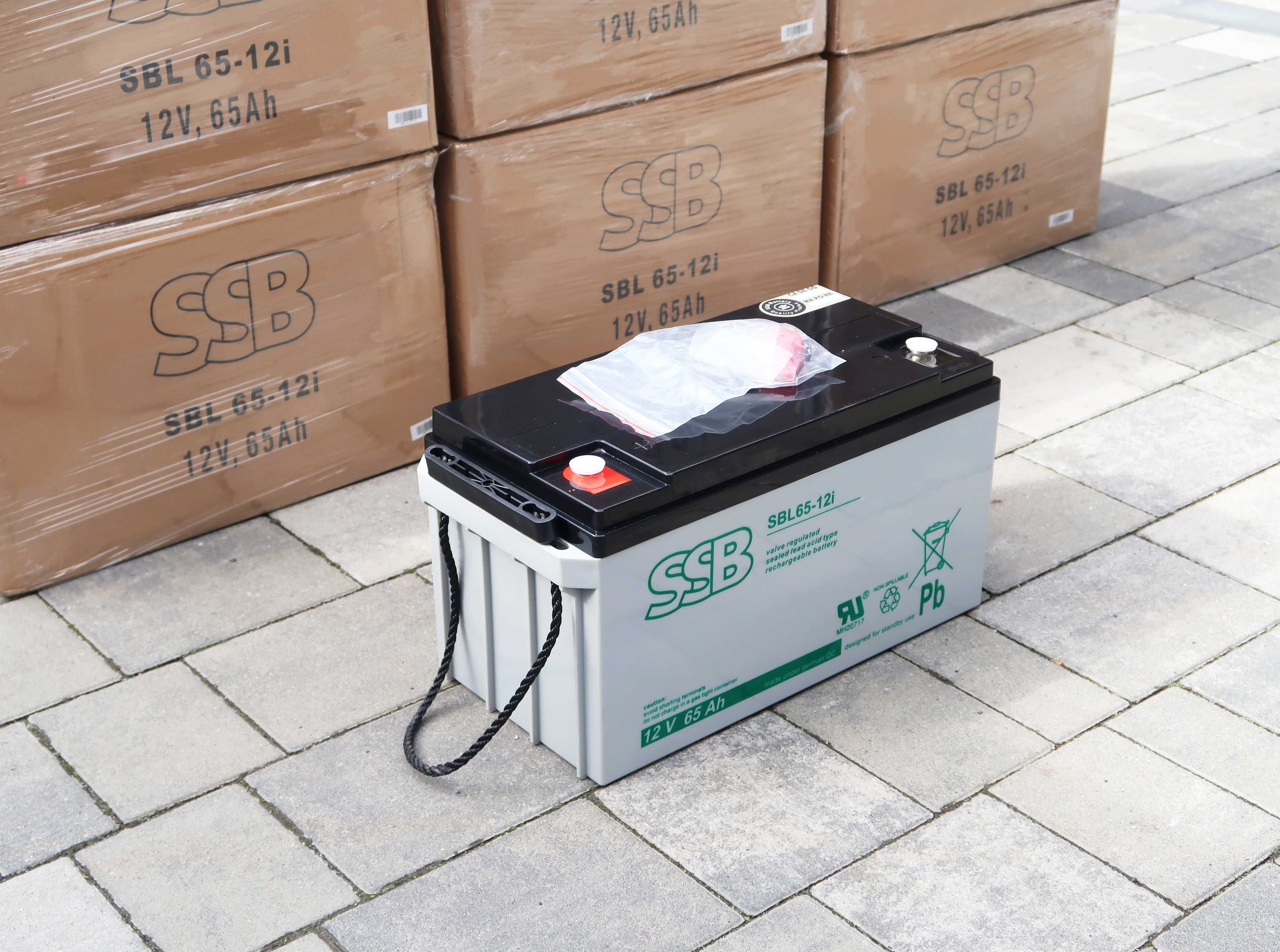 Akumulator do fotowoltaiki, kampera 12V 65Ah AGM SSB SBL65-12i – NOWY