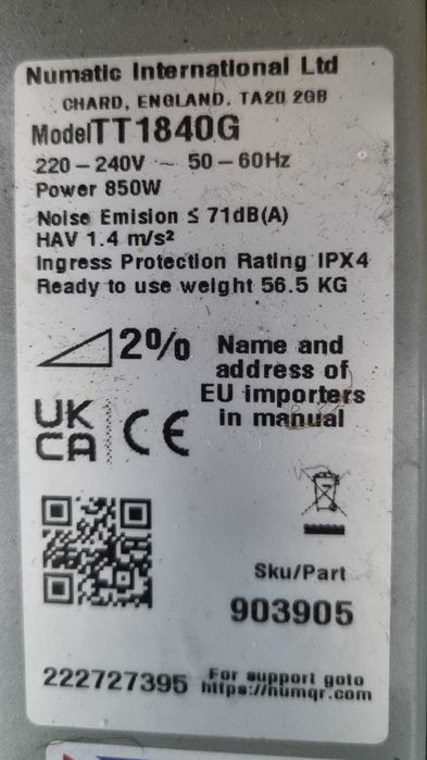 Máquina de limpar chão Numatic 1840