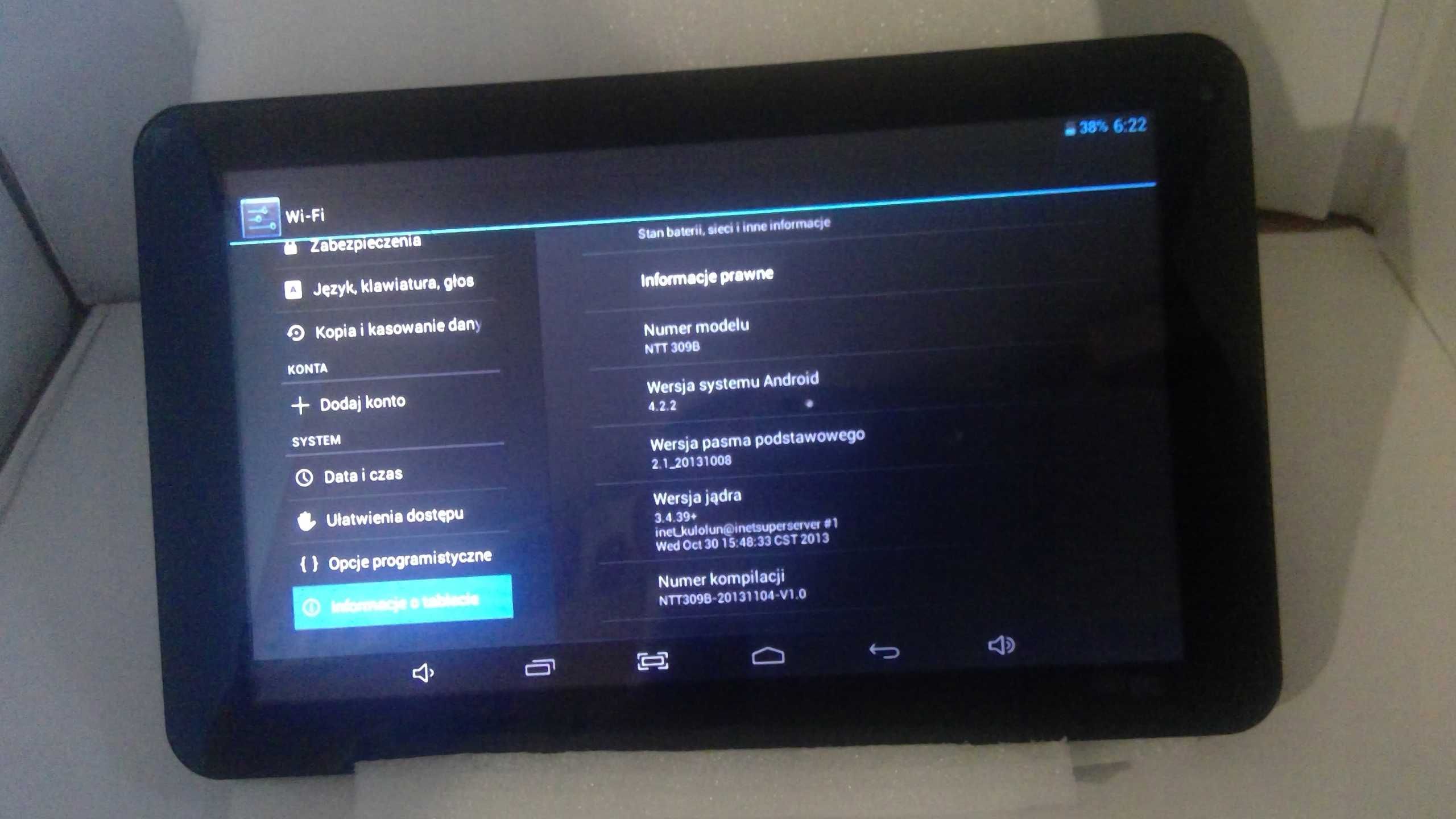 Tablet Ntt 309 B nr1484